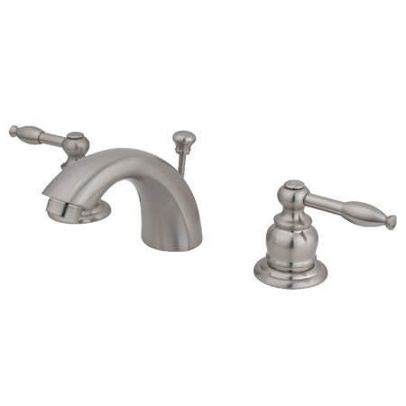 KINGSTON BRASS KB958KL Mini-Widespread Bathroom Faucet, Brushed Nickel KB958KL